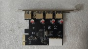 Kontroler PCI-Express LogiLink PC0057A 4x USB 3.0 – 4x USB 3.0 | sprawny