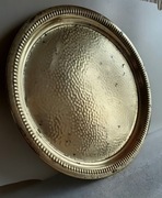 Stara taca patera mosiężna 39 cm