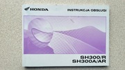 Oryginalna instrukcja Honda SH300 R/A,etui,język polski