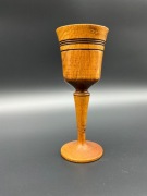 Cepelia PRL Vintage Drewniany Kielich