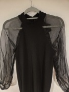 Zara czarna imprezowa sukienka rozmiar S 