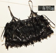 MISSGUIDED śliczny delikatny top z cekinkami r.L/XL