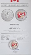 5 Dolarów Kanada, 2015, srebro.