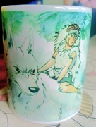 Nowy kubek Ceramiczny Księżniczka Mononoke prezent manga anime Studio Ghibl