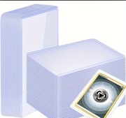 Twarde koszulki na karty Pokemon TCG, piłkarskie, standard toploader 25 szt