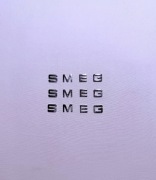 3x logo SMEG | napis SMEG | emblemat do sprzętu SMEG