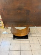 Stolik kawowy Art Deco ze szkłem Vintage