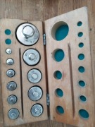 Odważniki laboratoryjne 11 sztuk 