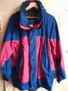 Granatowa czerwona wodoodporna wiatroszczelna męska kurtka Wolf Gang XL