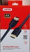 NOWE - KABELE HDMI UNITEK 4K 60Hz 1,5m C11079BK-1,5M)