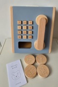 Nowy drewniany telefon do zabawy Liewood