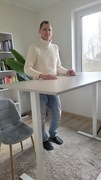 Biurko Ikea Trotten z regulacją wysokości, 160 na 80 cm, stan bdb, 729 zł