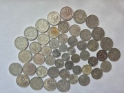 Zestaw 50 monet PRL od 1 grosz do 50 groszy lata 1949 r. do 1987 roku