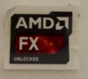 NAKLEJKA NA KOMPUTER AMD FX UNLOCKED TUNING KOMPUTERA 911-000005