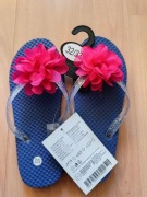 Klapki japonki dla dziewczynki rozmiar 32/33