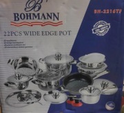 Zestaw garnków stalowych Bohmann 22el indukcja gaz 