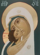 Matka Boża z Dzieciątkiem, ikona na desce