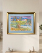 Jan WODYŃSKI (1903-1988), Pejzaż, Akwarela, z domu aukcyjnego