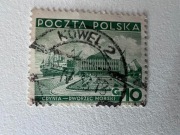 Znaczek pocztowy 1937 10 gr Urząd Morski w Gdyni