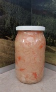 Kapusta Kiszona Naturalna z marchewką 0,9l 10Szt.Wyprzedaz!Niepasteryzowana