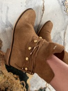 Botki skórzane Bocci brązowe