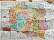 Stara mapa Polski PRL