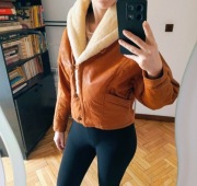 Kurtka skórzana damska vintage