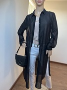 Tunika plażowa Rozmiar M Długa tunika koszula na guziki lato boho Zara