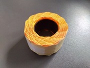 Metki do metkownic jednorzędowe pomarańczowe fala 26x12