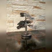 Drzewko bonsai z drutu, żywica epoksydowa