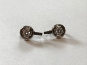 Kolczyki z brylantami z białego złota 0,78 ct 