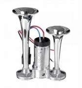 Klakson SYRENA podwójna fanfara sygnał bardzo mocny TIR 12v 150db kompresor