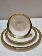 Rosenthal MADELEINE – "Złote" Trio Śniadaniowe , filiżanka Bawaria 