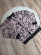 Dziewczęca bomberka klasyczna casual streetwear w modny wzór all-over print