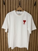 Biała koszulka AMI Paris. unisex