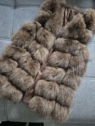 Kamizelka z naturalnego futra królika s/m