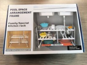 Regał pod zlew umywalkę 50-68 cm NOWY regulowany organizer