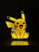 Lampa logo Pikachu Pokémon LED USB wydruk 3D