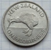 #1465 Nowa Zelandia 1 floren 1965 ładna 