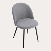 2 nowe Krzesła AMPLA Ciemnoszare 49x56x80 cm HOMLA