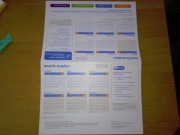 Metlife Amplico kalendarz biurkowy 2014 ulotka broszura reklamowa