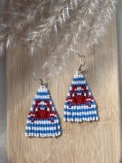 Kolczyki z japońskich koralików.