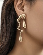 Kolczyki damskie nowe w kolorze zlotym