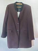 Płaszcz brązowy wiskoza z bawełną ZARA  roz. XL  Nowy!