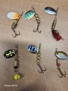 błystki obrotowe 6 szt. nr. 2 Okoń szczupak Nowe Wrocław