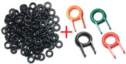O-RING GRUBE 130 szt + keycap puller wyciszenie klawiatury mechanicznej CZ 
