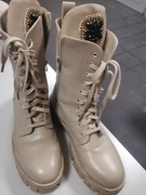 Workery botki beżowe 39