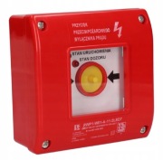 PRZYCISK PRZECIWPOŻAROWY SPAMEL PWP1-W01-A-11-2LED7 NATYNKOWY IP65 Z DIODĄ