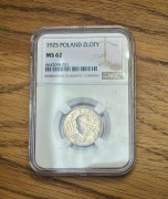 II RP - 1 złoty 1925 Londyn - NGC MS62
