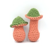 GRZYBKI komplet 2szt ozdoba szydełko dekoracja rękodzieło NR 8 